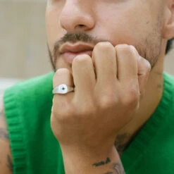 Silver Envy Signet Ring 21 Silver Envy Signet Ring -Serge DeNimes Jewelry Shop Envy Ring