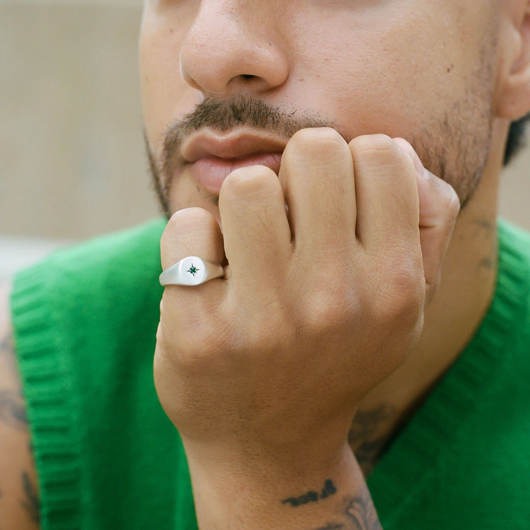 Silver Envy Signet Ring 11 Silver Envy Signet Ring - Image 9