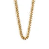 Gold 5mm Curb Chain 2 Gold 5mm Curb Chain -Serge DeNimes Jewelry Shop Gold Curb Necklace Product Shot White