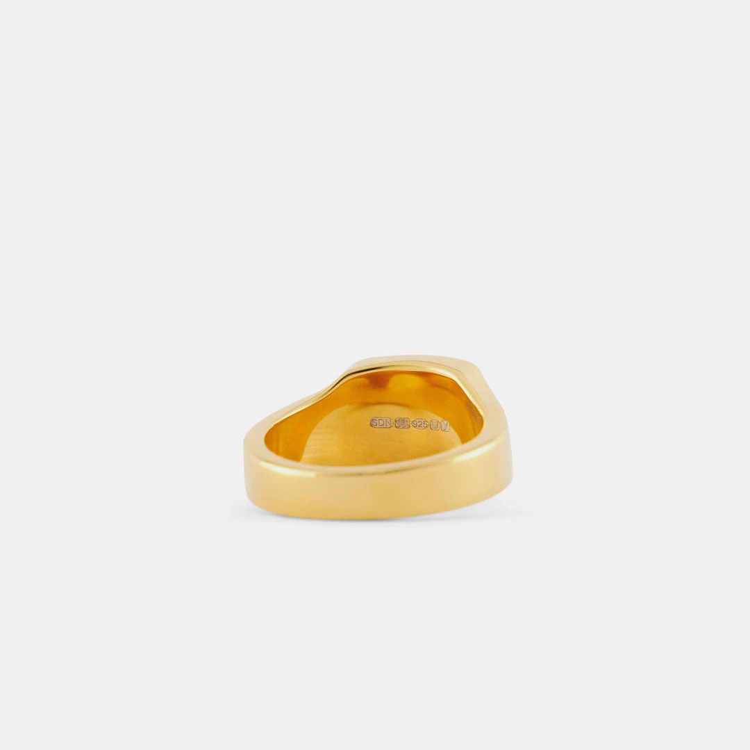 Gold Cushion Tigers Eye Ring 4 Gold Cushion Tigers Eye Ring - Image 2
