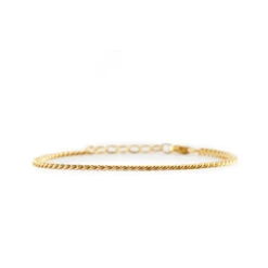 Gold 3.5mm Curb Bracelet