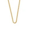 Gold 3.5mm Curb Chain 1 Gold 3.5mm Curb Chain -Serge DeNimes Jewelry Shop Gold Diamond Cut Chain Product Shot White 1
