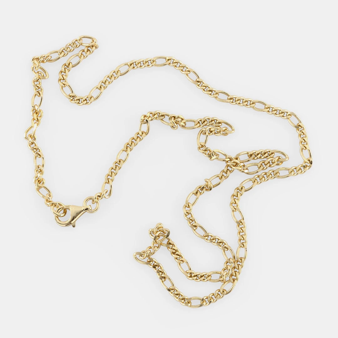 Gold Figaro Necklace 6 Gold Figaro Necklace - Image 4