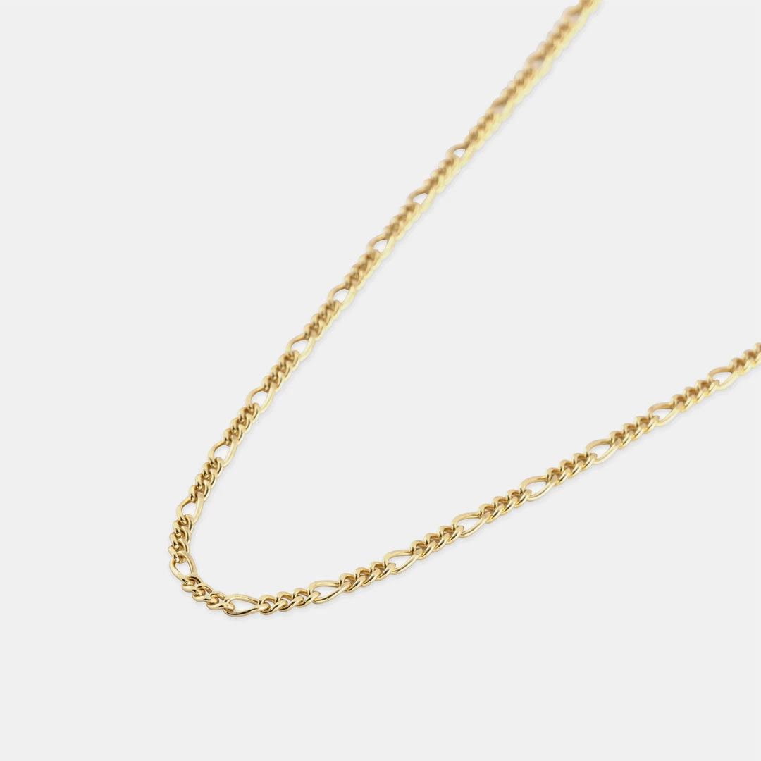 Gold Figaro Necklace 8 Gold Figaro Necklace - Image 6