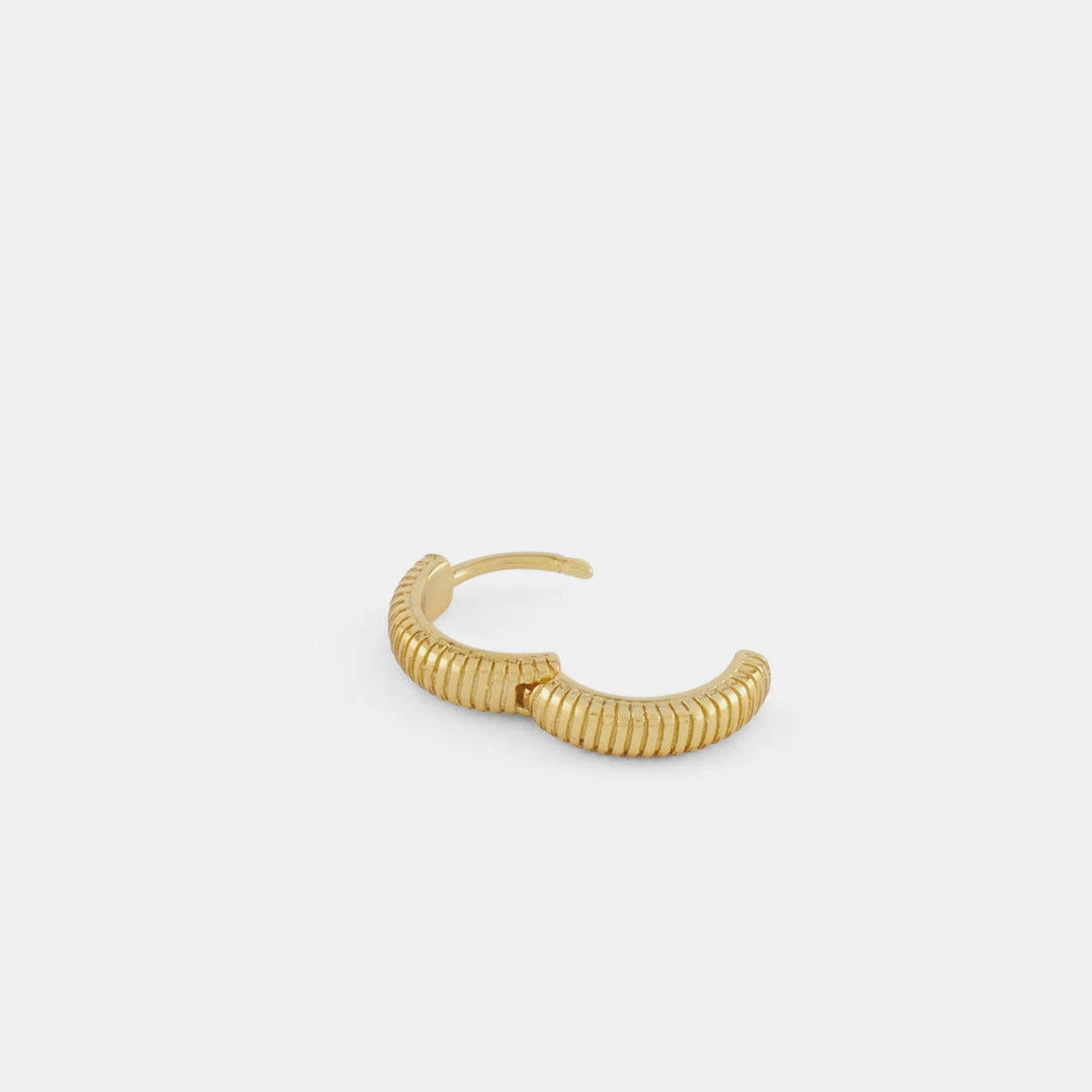 Gold Lasso Hoop Earring 8 Gold Lasso Hoop Earring - Image 6