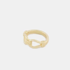 Gold Lasso Ring -Serge DeNimes Jewelry Shop Gold Lasso Ring Product Shot Tilt 2 Grey
