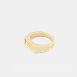 Gold Moonlight Ring -Serge DeNimes Jewelry Shop Gold Moonlight Ring Product Shot Tilt 2 Grey