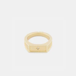 Gold Moonlight Ring -Serge DeNimes Jewelry Shop Gold Moonlight Ring Product Shot Tilt Grey