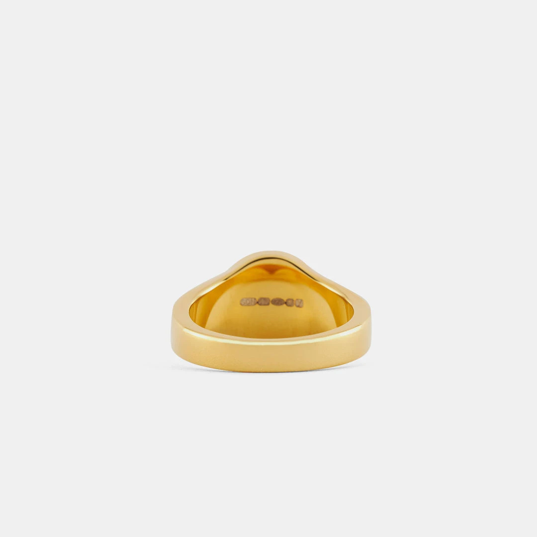 Gold Round Mother Of Pearl Ring 9 Gold Round Mother Of Pearl Ring - Image 7