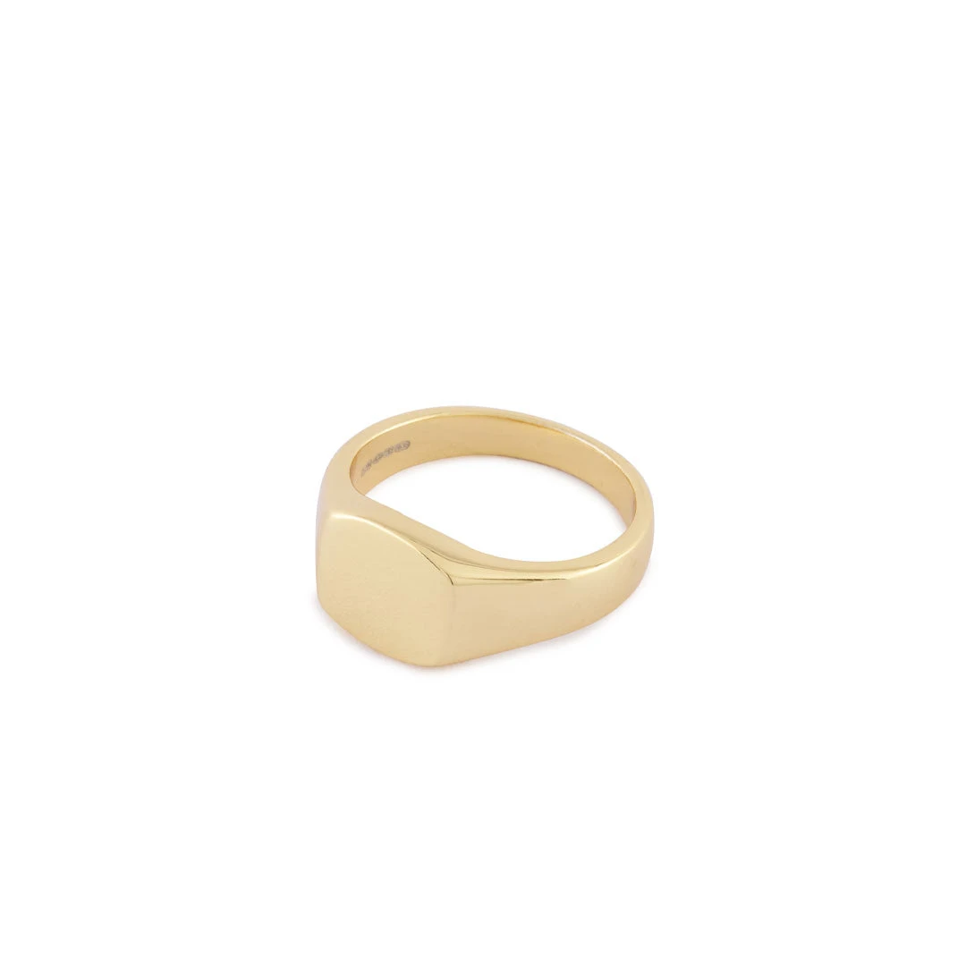 Gold Signet Ring 4 Gold Signet Ring - Image 2