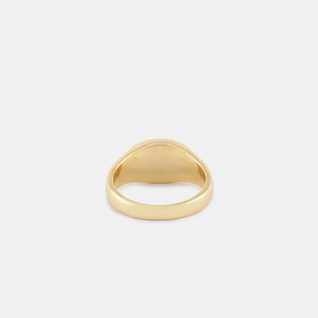 Gold Signet Ring 7 Gold Signet Ring - Image 5