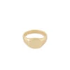 Gold Signet Ring -Serge DeNimes Jewelry Shop Gold Signet Ring Product Shot Tilt White