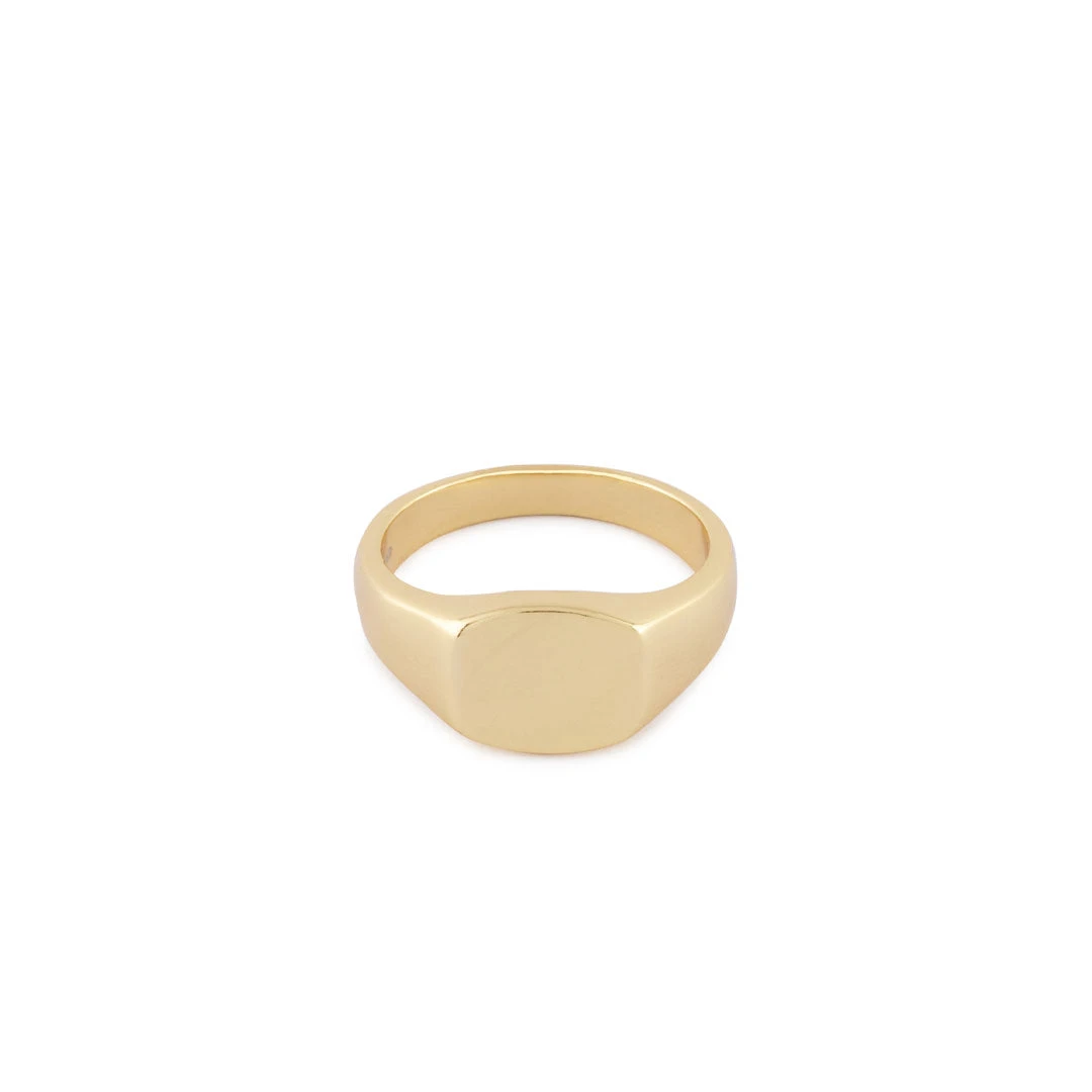 Gold Signet Ring 3 Gold Signet Ring