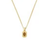 Gold Tigers Eye Blush Necklace -Serge DeNimes Jewelry Shop Gold Tigers Eye Blush Necklace White 1