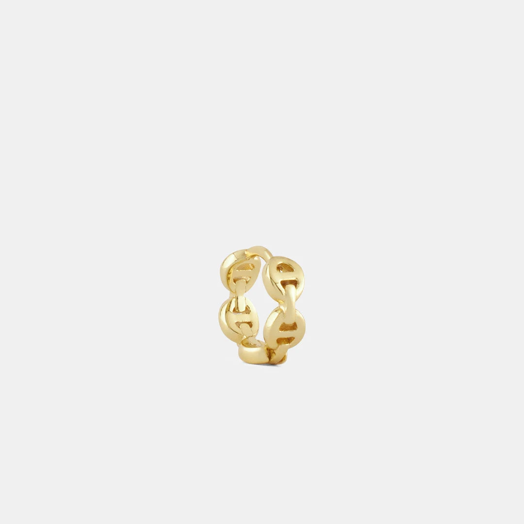 Gold Wanted Hoop Earring 6 Gold Wanted Hoop Earring - Image 4