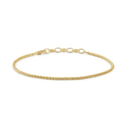 Gold Wheat Chain Bracelet