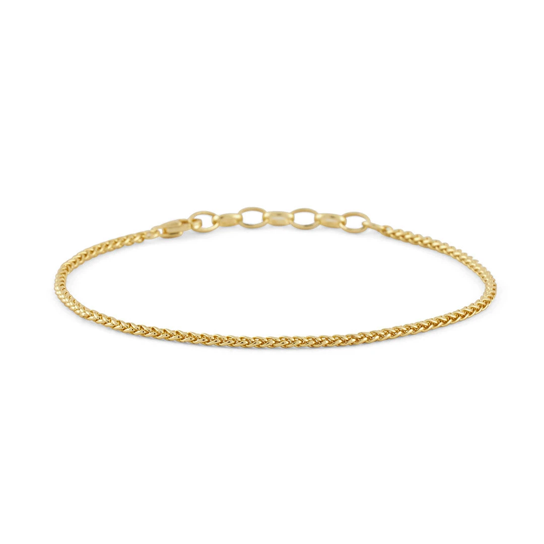 Gold Wheat Chain Bracelet 3 Gold Wheat Chain Bracelet