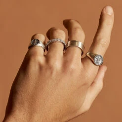 Silver St Christopher Ring -Serge DeNimes Jewelry Shop New Basics Rings