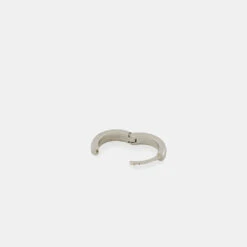 Silver Huggie Earring 16 Silver Huggie Earring -Serge DeNimes Jewelry Shop SILVER HUGGIE GREY4