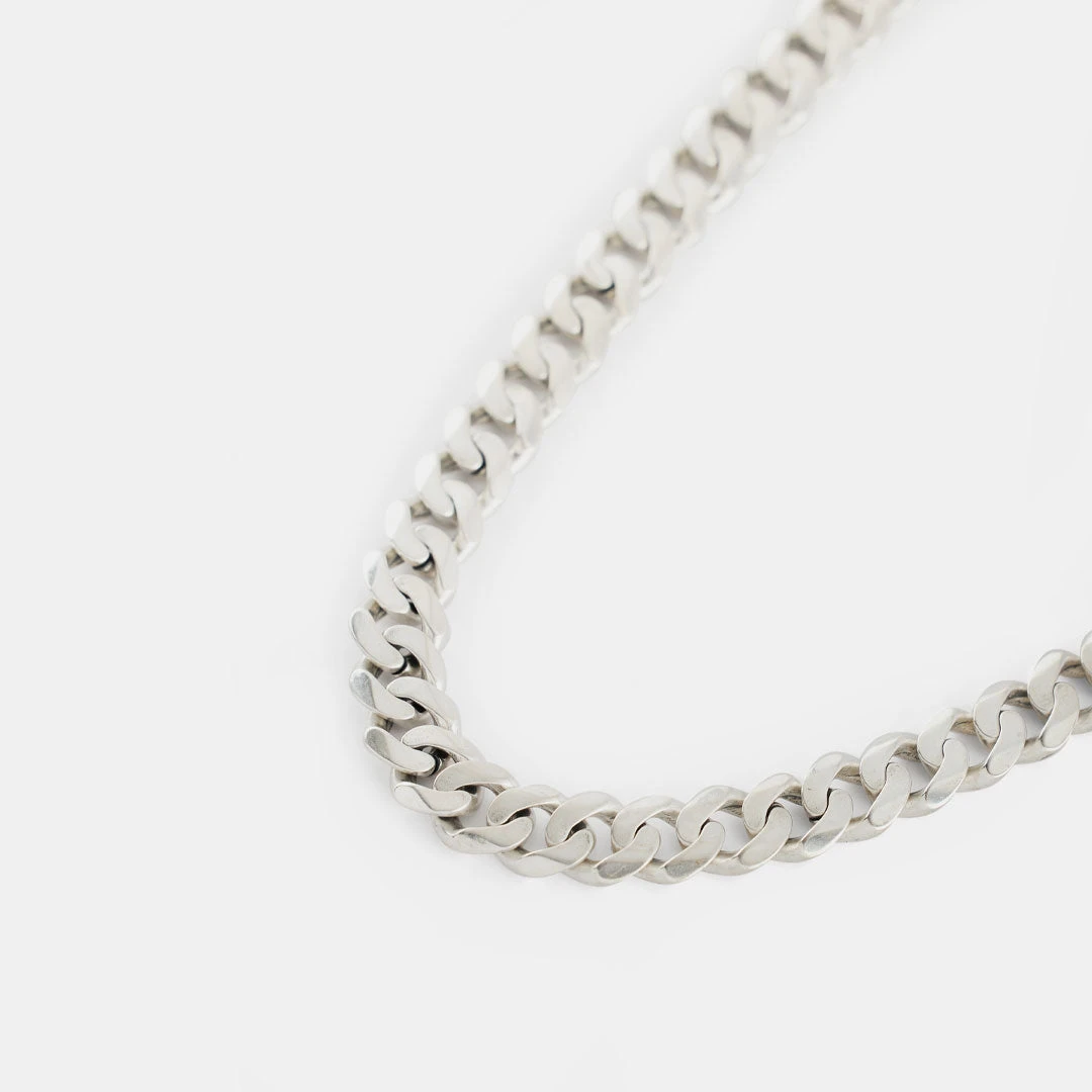 Silver 10mm Curb Chain 8 Silver 10mm Curb Chain - Image 6