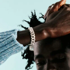 Silver 12mm Curb Bracelet 14 Silver 12mm Curb Bracelet -Serge DeNimes Jewelry Shop Silver 12mm Curb Bracelet Model 2