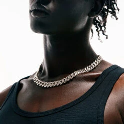 Silver 12mm Curb Chain -Serge DeNimes Jewelry Shop Silver 12mm Curb Chain