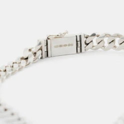 Silver 12mm Curb Chain -Serge DeNimes Jewelry Shop Silver 12mm Curb Chain Product Shot 3 Grey