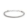 Silver 6mm Curb Bracelet 2 Silver 6mm Curb Bracelet -Serge DeNimes Jewelry Shop Silver 6mm Curb Bracelet Product Shot White