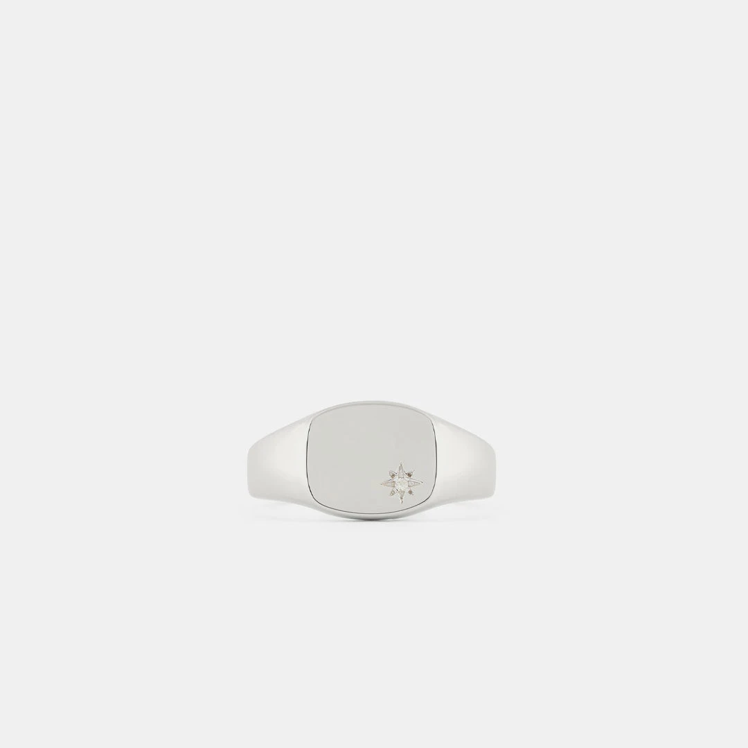 Silver Aquamarine Birthstone Ring 3 Silver Aquamarine Birthstone Ring