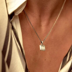 Silver Atrium Necklace -Serge DeNimes Jewelry Shop Silver Atrium Necklace