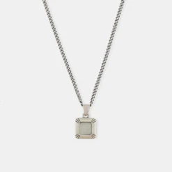 Silver Atrium Necklace -Serge DeNimes Jewelry Shop Silver Atrium Necklace Grey 1