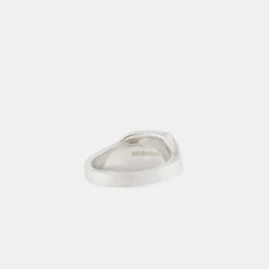 Silver Brushed Cushion Ring -Serge DeNimes Jewelry Shop Silver Brushed Cushion Ring Product Shot 3 Grey 89079441 8c73 4a69 8510 c3173ca0863d