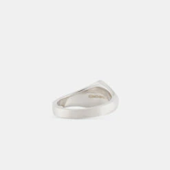Silver Brushed Rhombus Ring -Serge DeNimes Jewelry Shop Silver Brushed Rhombus Ring Product Shot 3 Grey ba94b634 07c0 437a b84f 6b2d64549f35