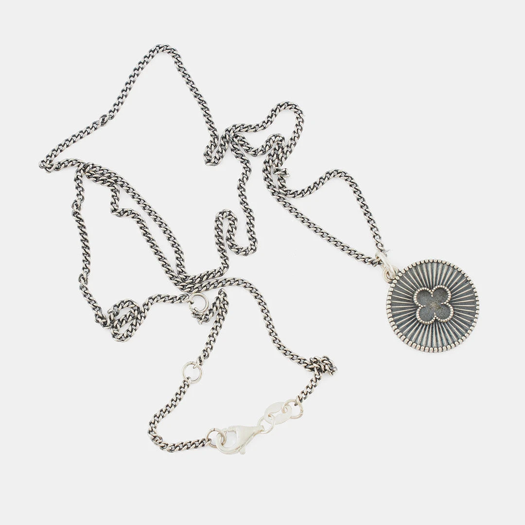 Silver Clover Necklace 6 Silver Clover Necklace - Image 5