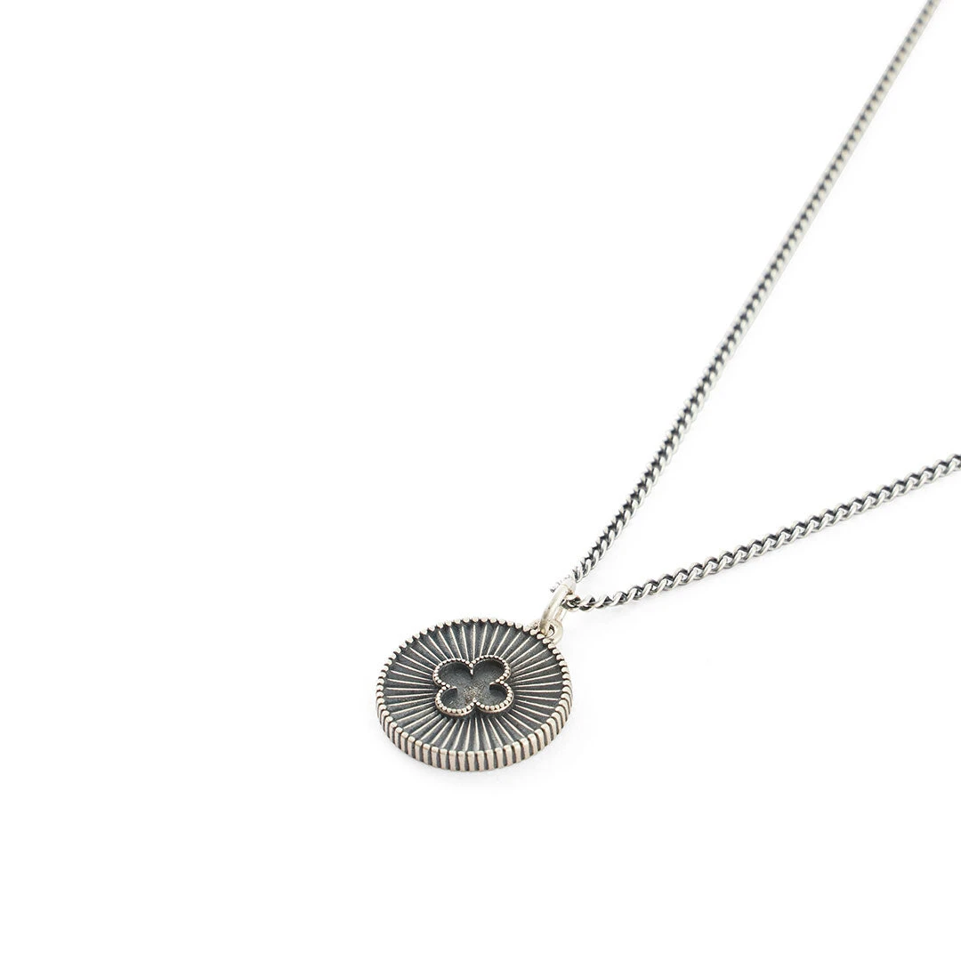 Silver Clover Necklace 3 Silver Clover Necklace - Image 2