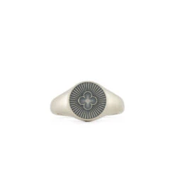 Silver Clover Ring