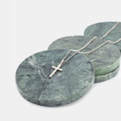 Silver Cross Necklace -Serge DeNimes Jewelry Shop Silver Cross Necklace PP Grey