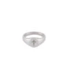 Silver Cross Signet Ring 1 Silver Cross Signet Ring -Serge DeNimes Jewelry Shop Silver Cross Signet Ring White Product Shot 1