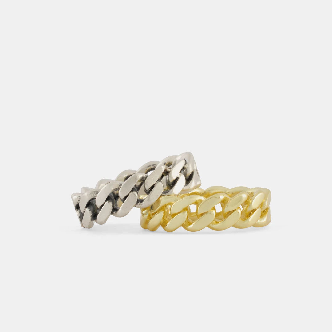 Gold Cuban Link Ring 7 Gold Cuban Link Ring - Image 5