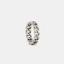 Silver Cuban Link Ring -Serge DeNimes Jewelry Shop Silver Cuban Link Ring White 2 ba559fdc 0c94 48cb 964a 01a397d0ff3b