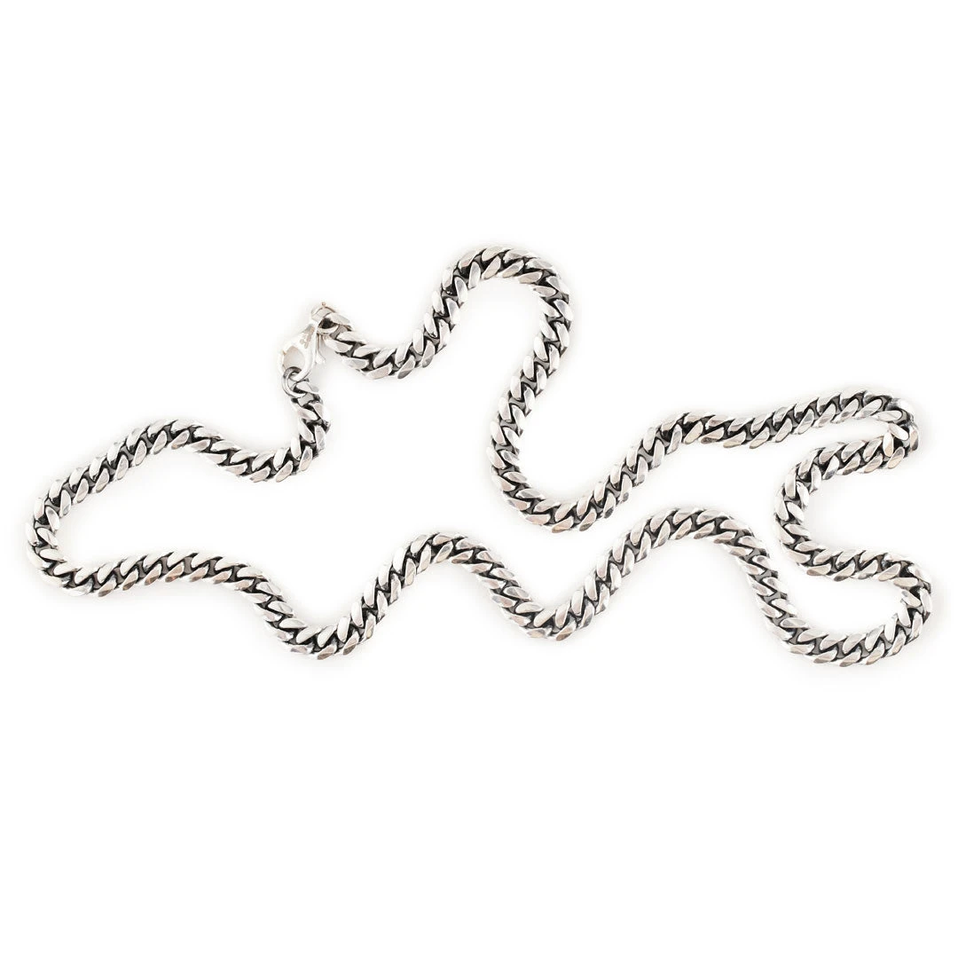 Silver 5mm Curb Chain 4 Silver 5mm Curb Chain - Image 2