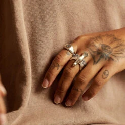 Silver Dove Ring -Serge DeNimes Jewelry Shop Silver Dove Ring Model