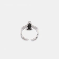Silver Dove Ring -Serge DeNimes Jewelry Shop Silver Dove Ring Product Shot Tilt 3 Grey