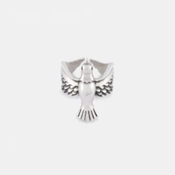 Silver Dove Ring -Serge DeNimes Jewelry Shop Silver Dove Ring Product Shot Tilt Grey