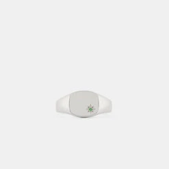 Silver Emerald Birthstone Ring -Serge DeNimes Jewelry Shop Silver Emerald Birthstone Ring Product Shot 2 Grey 35270ded ba78 459a 9bc5 7e8f895b9df9