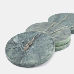 Silver Ethereal Feather Necklace 19 Silver Ethereal Feather Necklace -Serge DeNimes Jewelry Shop Silver Ethereal Feather Necklace Grey PP