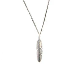 Serge DeNimes Jewelry Shop 22 Serge DeNimes Jewelry Shop -Serge DeNimes Jewelry Shop Silver Ethereal Feather Necklace Product Shot Back