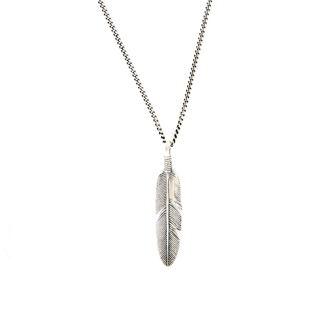 Silver Ethereal Feather Necklace 4 Silver Ethereal Feather Necklace - Image 2