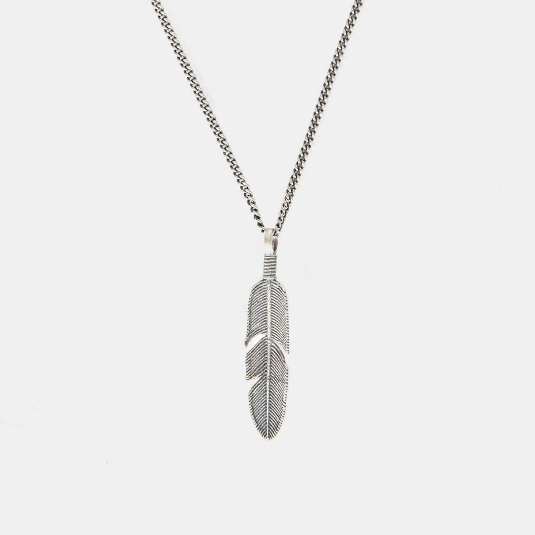 Silver Ethereal Feather Necklace 5 Silver Ethereal Feather Necklace - Image 3