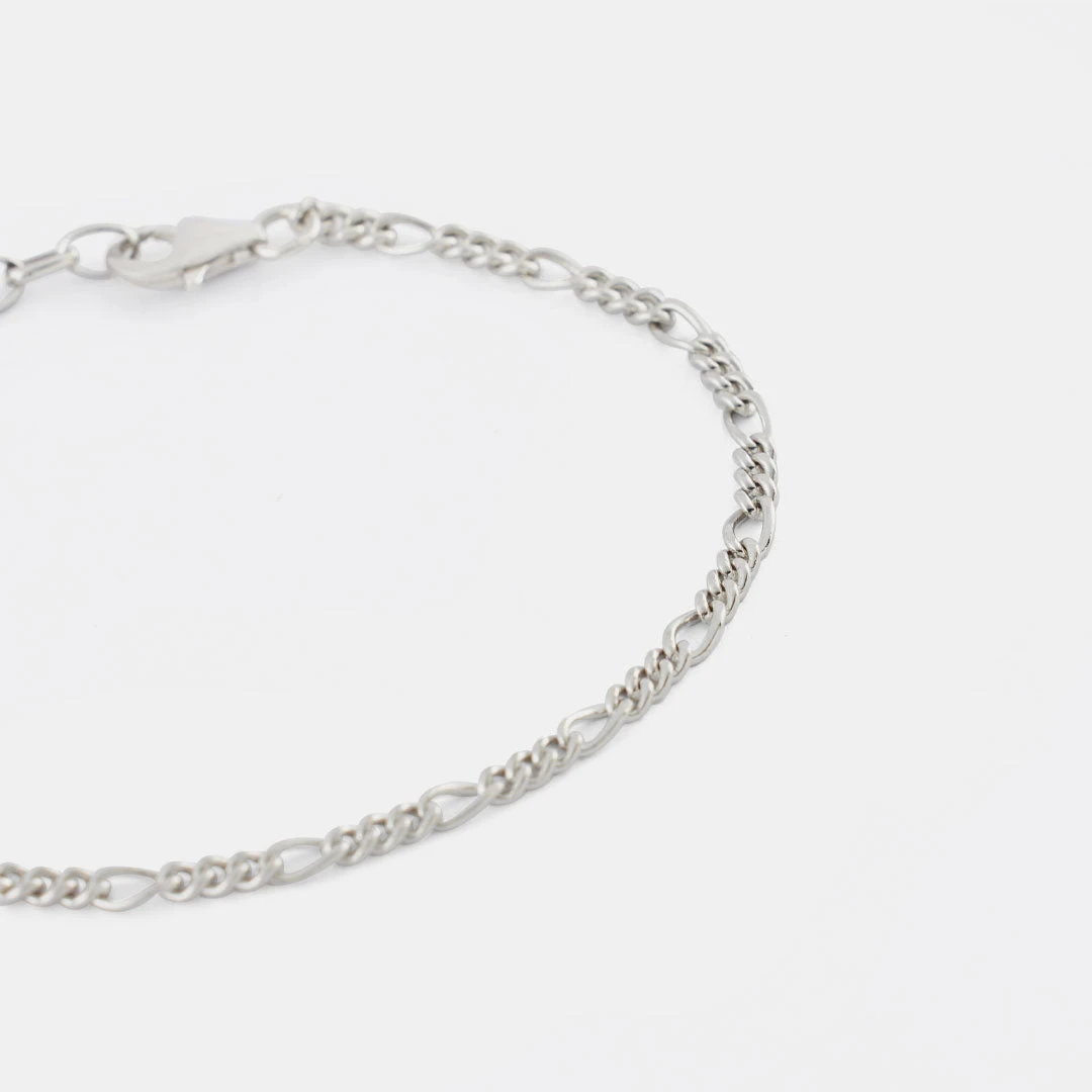 Silver Figaro Bracelet 8 Silver Figaro Bracelet - Image 6